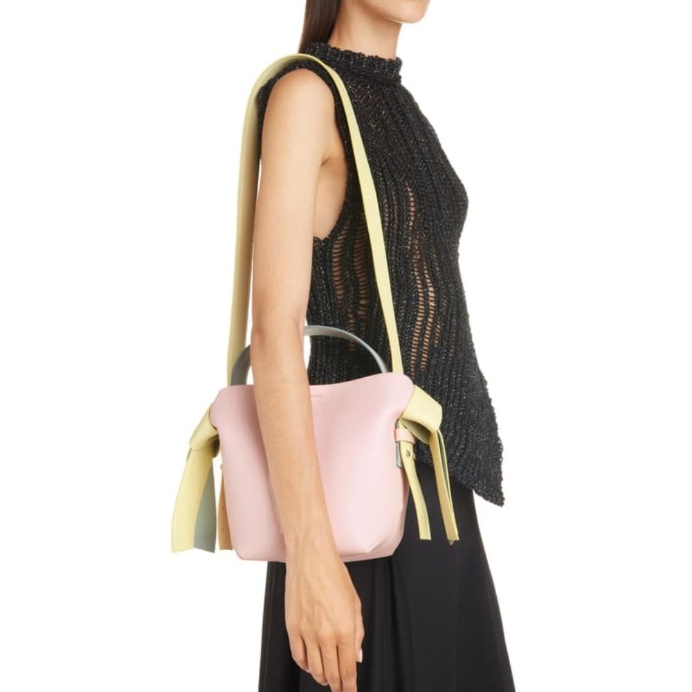 Acen studio Mini Musubi Leather Top Handle Bag, M